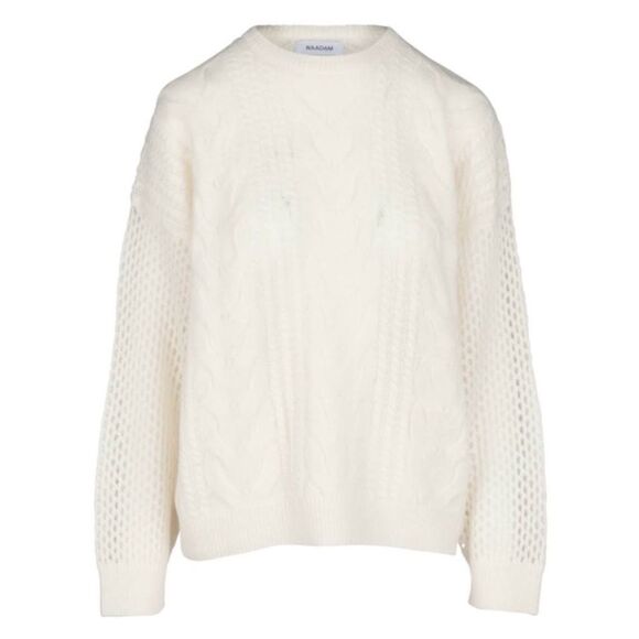 NAADAM Open Cable Merino Wool Cashmere Crewneck Sweater Size XL NWT - Picture 3 of 6